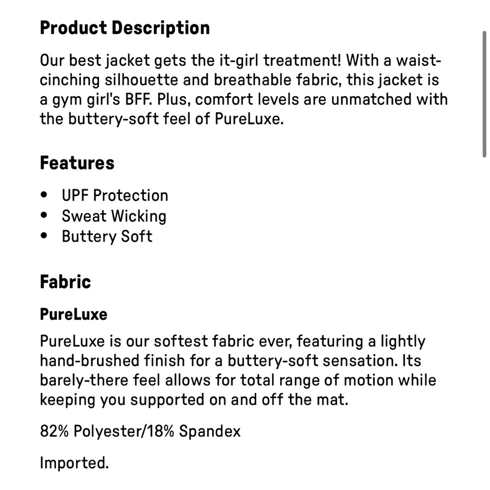 Fabletics Cropped Zip-Up Jacket - Picture 4 of 4